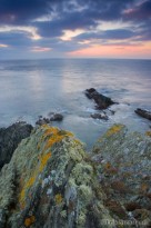rocks, moss, clouds
